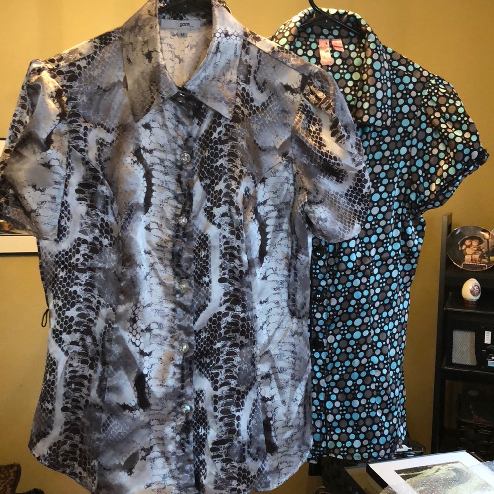 Bundle of 2 Satin Print Blouses for 10.00
